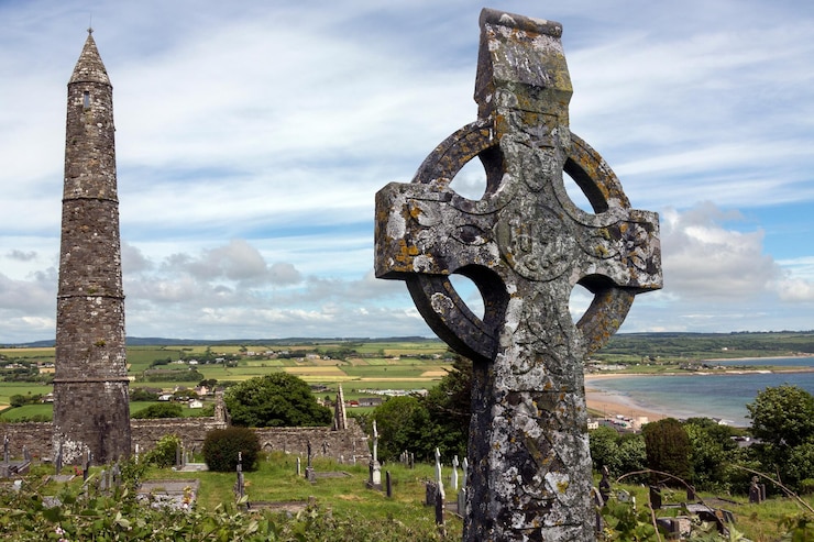 Foto as ruínas de ardmore república da irlanda