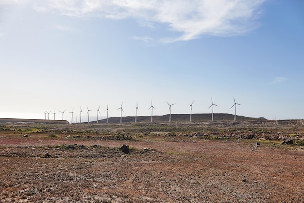 As turbinas eólicas são geradores de energia ecológica, energia eólica. Energia renovável