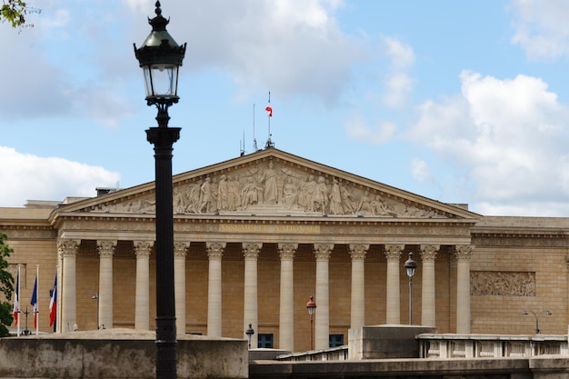 Foto la asamblea nacional francesa palacio de borbón cámara baja del parlamento parís francia