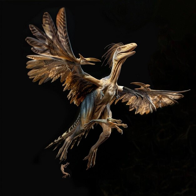 Foto asas de aves de rapina arte digital raptor