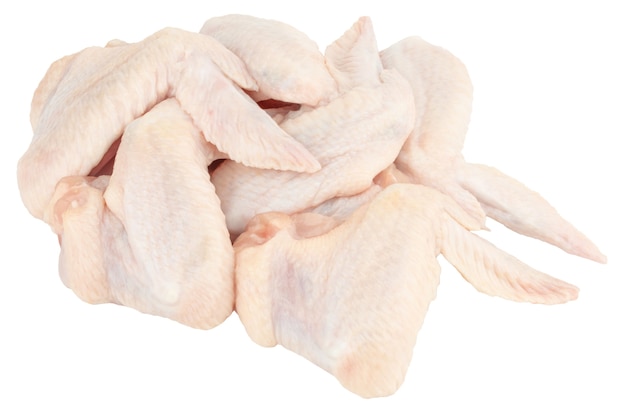 Asas de frango cru