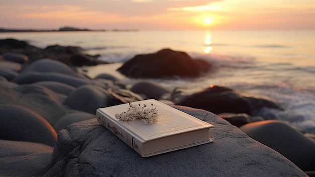 Asas no livro fuga literária Fotografia de alta definição papel de parede criativo