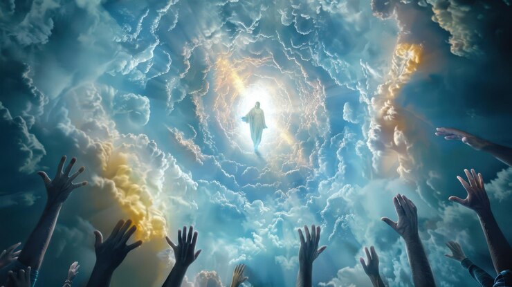 Foto la ascensión al cielo