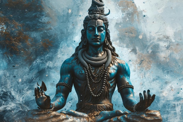 Foto ascensión meditativa generada por la ia del señor shiva39