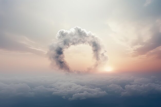 Aschenwolken bilden faszinierende Rauchringe am Himmel