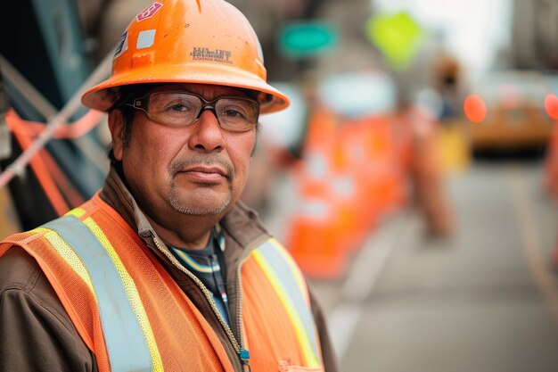 Foto asegurar carreteras lisas y fiables explorando las actividades de construcción esenciales en las escenas de obras de carreteras