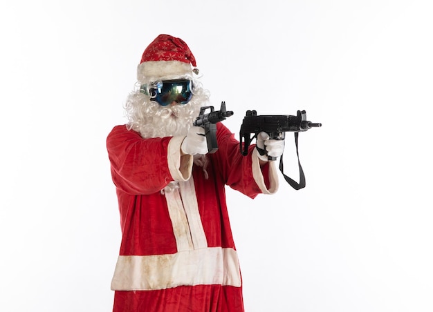 El asesino de Papá Noel con una pistola