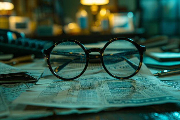 Foto asesoramiento financiero interno de auditoría investigación contabilidad gafas calculadora en papel papeleo