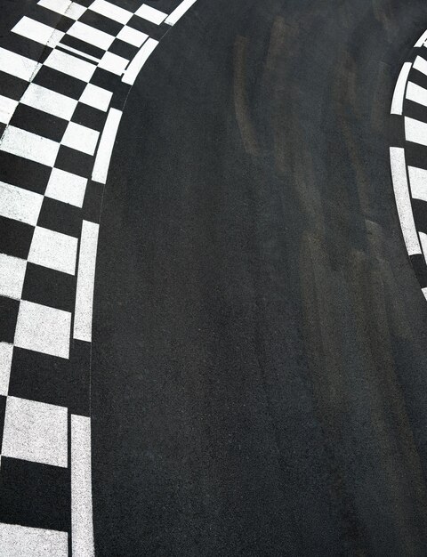 Foto asfalto de carreras de automóviles en la pista de la calle del gran premio