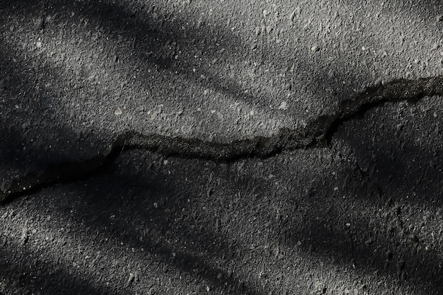 asfalto em textura de rachaduras / fundo abstrato rachaduras em estrada de asfalto