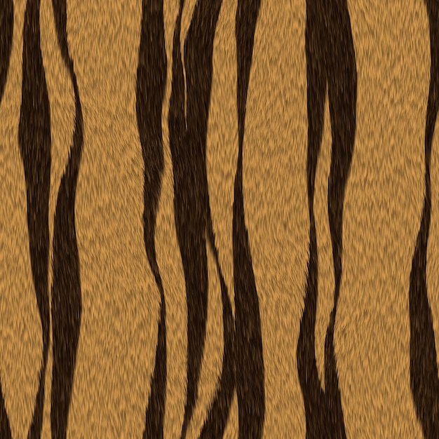 ásia tigre camuflagem padrão sem emenda textura fundo amarelo e listras marrons escuras peludo elegan