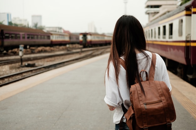 Asiatische Frau Tourist