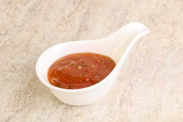 Foto asiatische süß-sauer-sauce