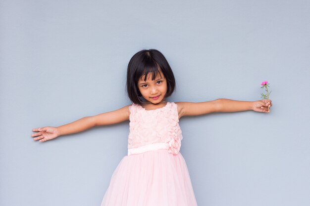 Foto asiatischer kindergesichtsabschluß oben