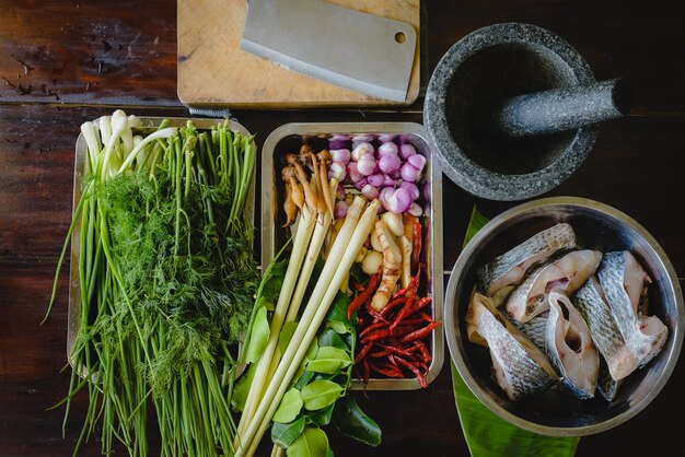 Asiatisches Essen, asiatische Zutaten, Stillleben