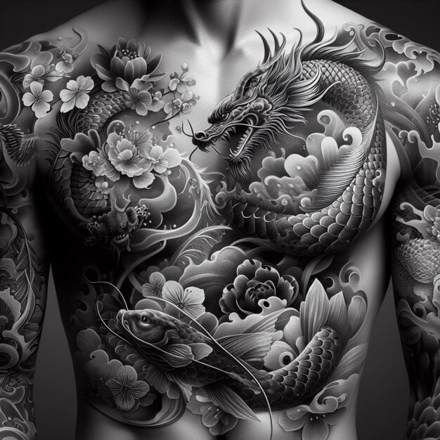 Asiatisches Tattoo