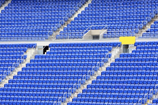 Foto asientos vacíos en el estadio