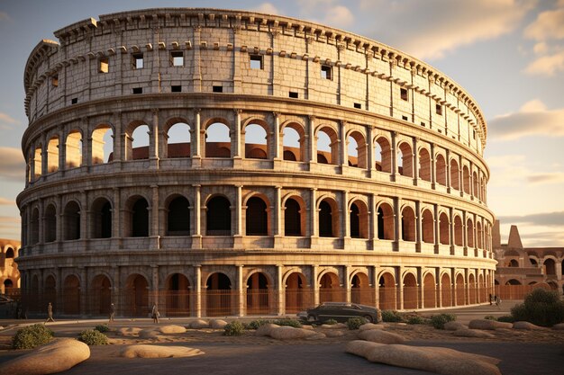 Foto la asombrosa arquitectura del coliseo en el año 00661 01