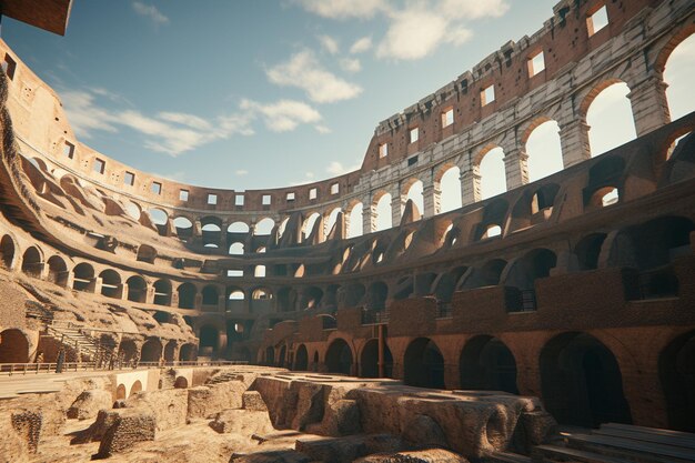 Foto la asombrosa arquitectura del coliseo en el año 00661 02