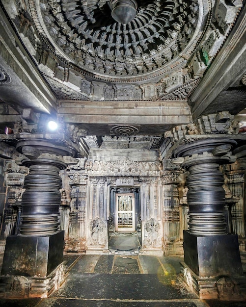 El asombrosamente hermoso templo Keshava en Somnathpur, Karnataka, India
