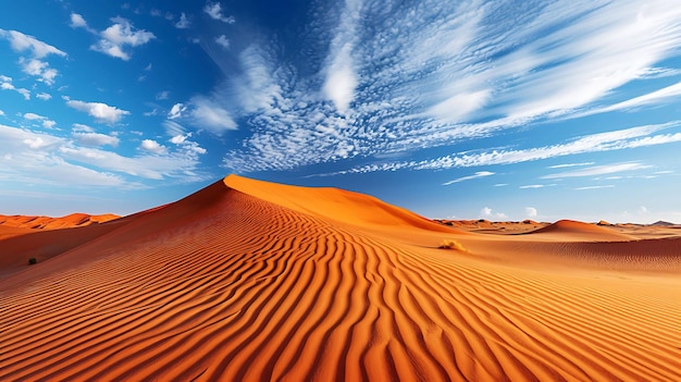 Asombrosas dunas de arena en el desierto del Sáhara de África Las interminables olas de arena son un testimonio del poder de la naturaleza