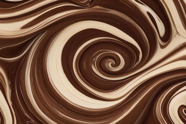 Asombroso fondo de remolino de chocolate