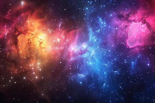 Asombrosos colores de fondo galáctico iluminación cinematográfica realista