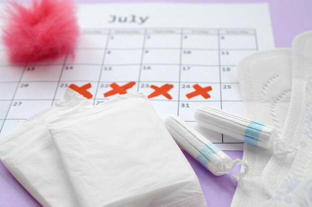 Aspectos del bienestar de las mujeres en las almohadillas menstruales y los tampones en el período menstrual