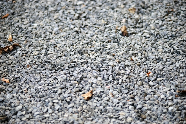 Asphalt nah oben. Neue Straße.