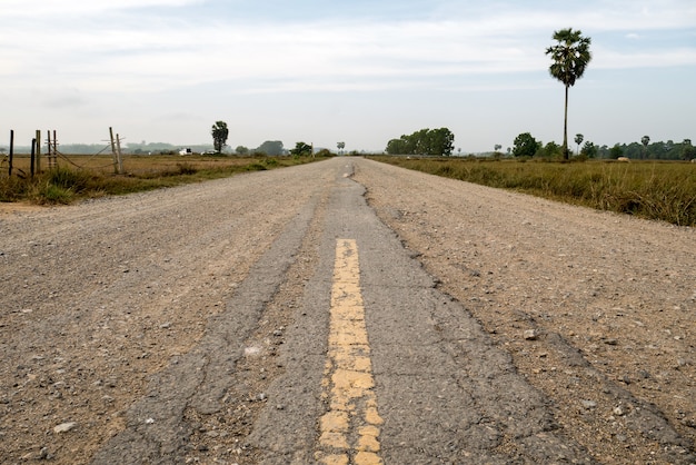 Asphalt Straße verfallen