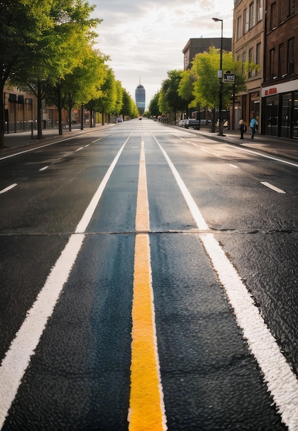 Foto asphaltstraße und moderne stadttapeten