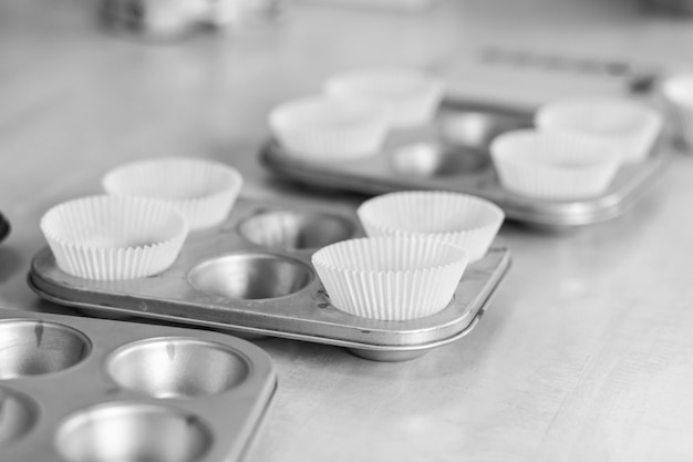 Assadeira de cupcake. Utensílios de cozinha profissional