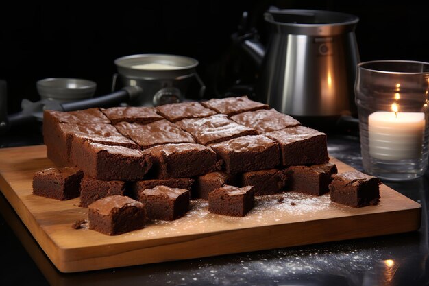 Assando brownies, um guia passo a passo de receitas