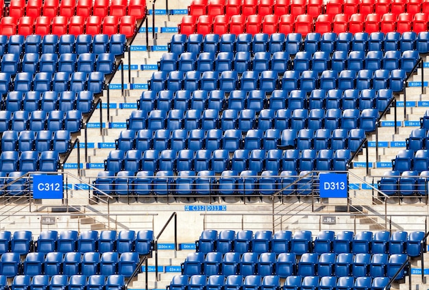 Foto assentos vazios no estádio