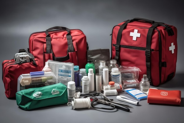 Assistência médica com material e equipamentos fotografia publicitária profissional