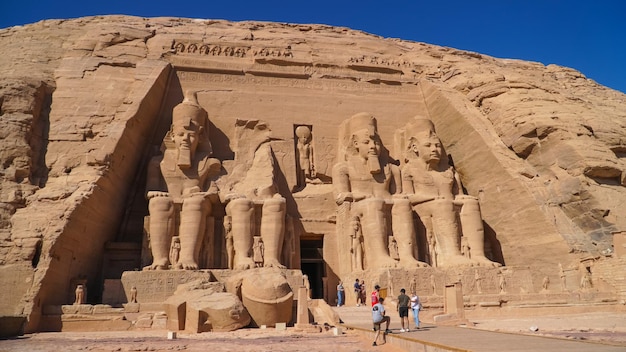 Assuan Ägypten Great Abu Simbel Tempel des Pharaos Ramses II in Südägypten in Nubien