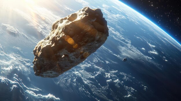 El asteroide con IA generativa vuela hacia la Tierra disparado por el impacto de un meteorito en la Tierra