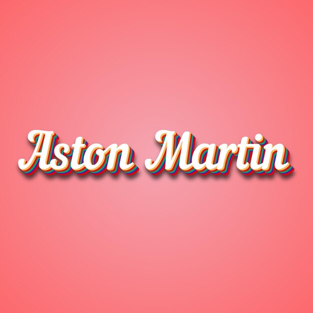 Foto aston martin efeito de texto foto imagem legal