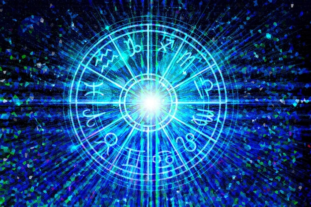 Astrologie-Horoskop-Muster-Beschaffenheits-Hintergrund, Grafikdesign