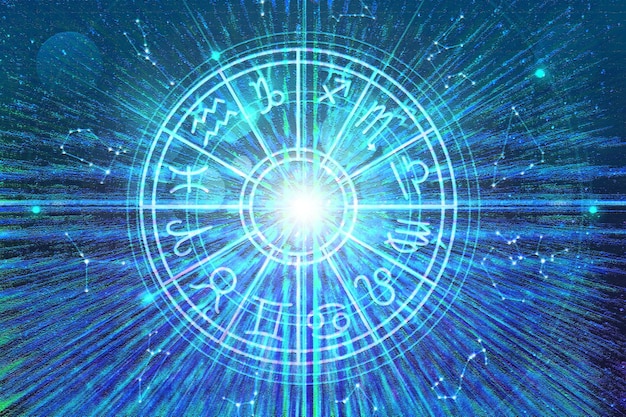 Astrologie Horoskop Muster Textur Hintergrund, Grafikdesign