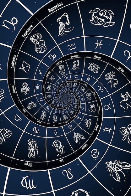 Foto astrologischer hintergrund mit sternzeichen und symbol