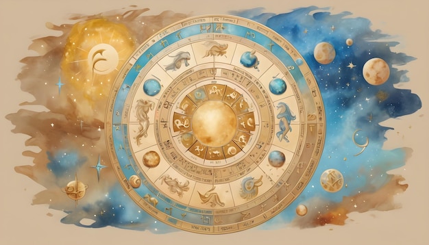 Astrologischer Horoskopkreis