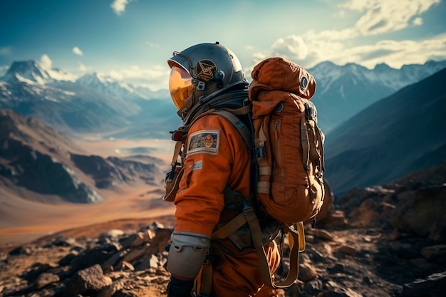 Astronaut auf dem Mars