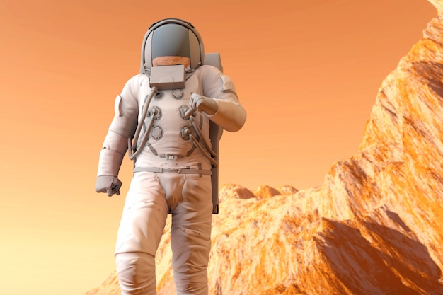 Astronaut auf dem Mars