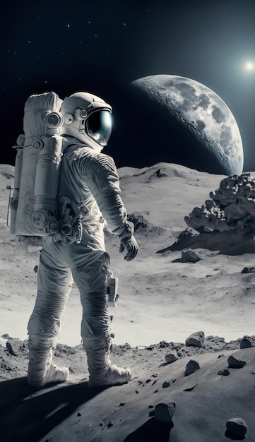 Astronaut auf dem Mond Wallpaper und Bilder