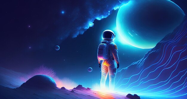 Astronaut auf dem Mond