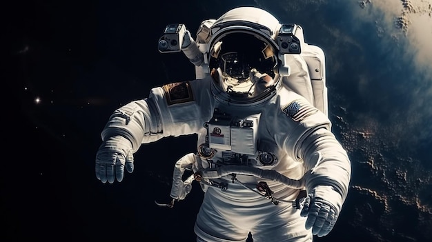 Astronaut im Orbit Generative KI