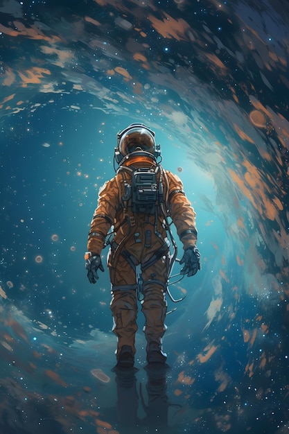 Astronaut im Raumanzug