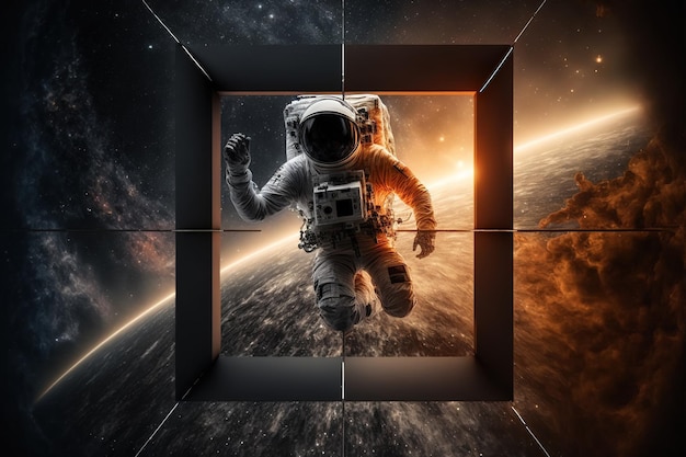 Astronaut im Weltraum