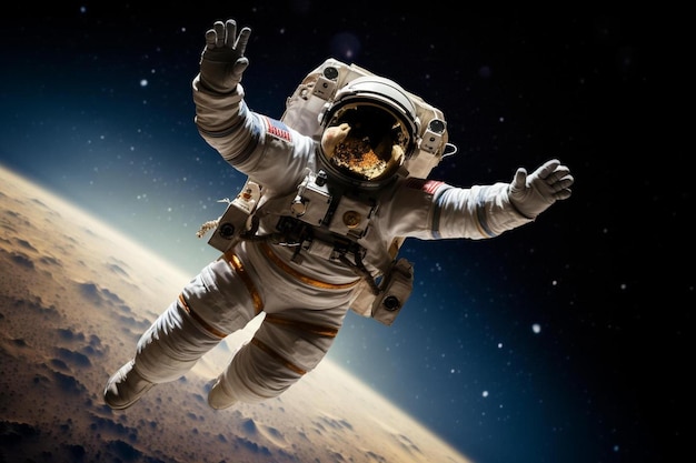 Astronaut und Weltraumforschung Thema